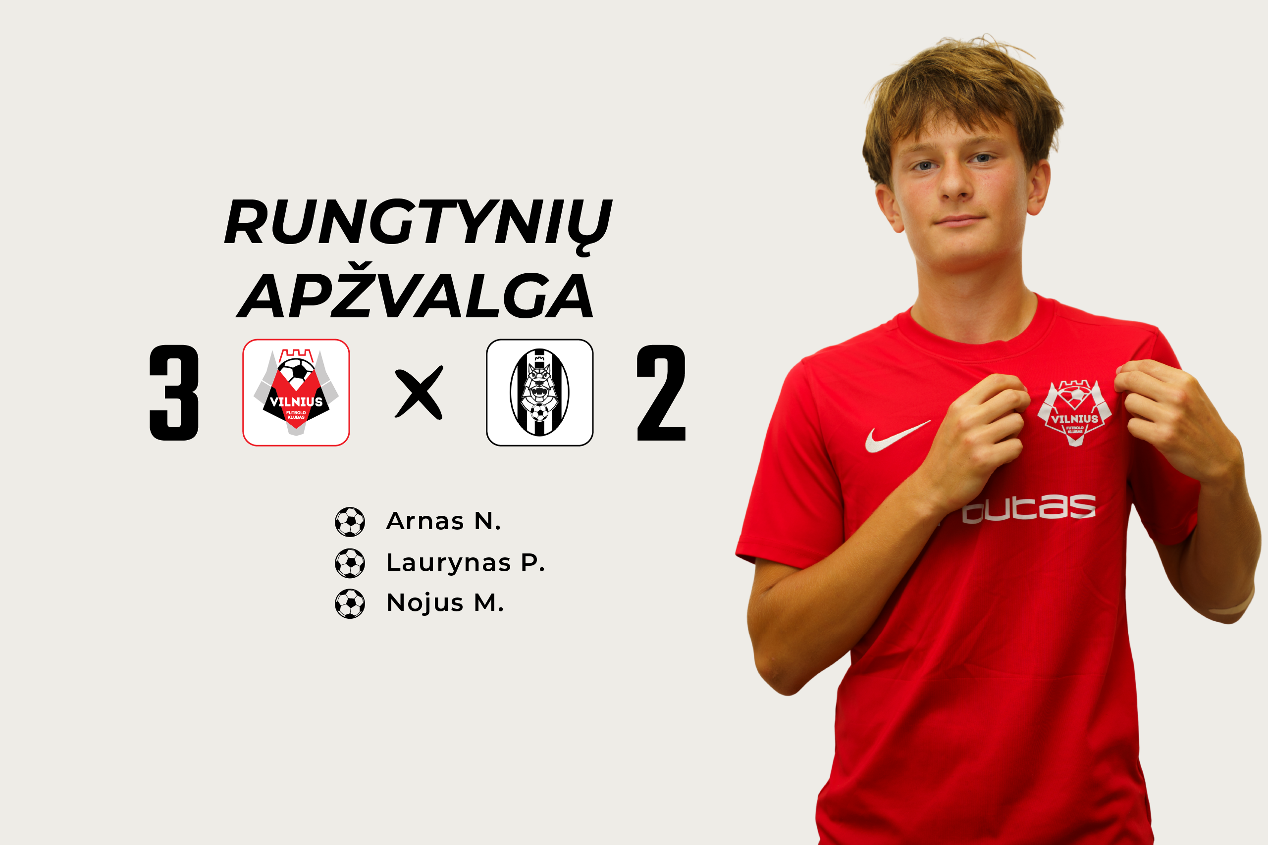 Pergalingas sezono startas: FK „Vilnius“ U16 įveikė VFA „Geležinis vilkas“